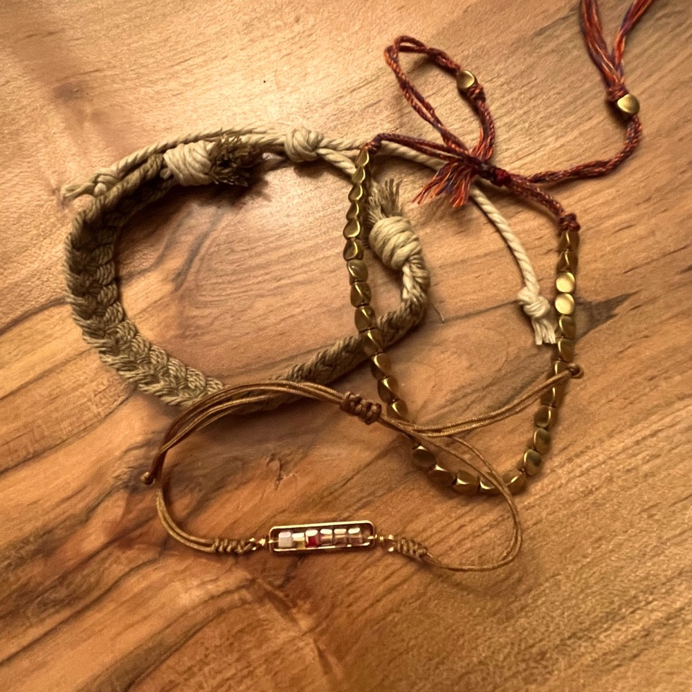 Adjustable Bracelets, set of 3